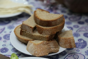 traditional corn flour bread.artvin/turkey