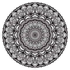 Abstract mandala graphic design decorative elements isolated on white color background for abstract concepts