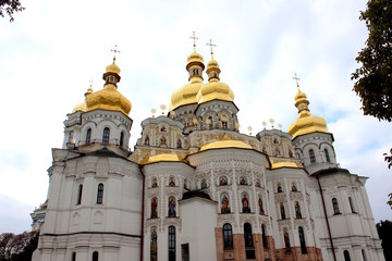 Fototapeta na wymiar Old orthodox church in Kiev Ukraine