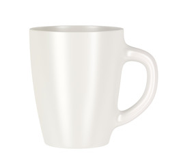 Ceramic mug isolated on white