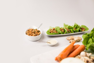 Asian Chicken Lettuce Wraps