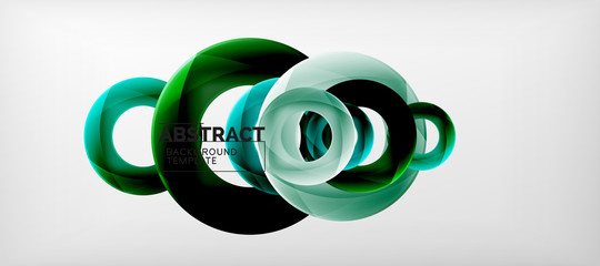 Vector circles abstract background