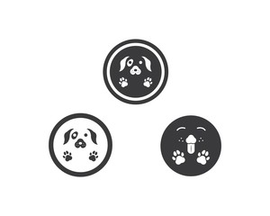 dog logo icon vector template