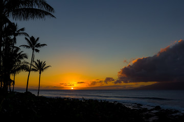 Fototapeta na wymiar Another Gorgeous Sunset, Maui, Hawaii