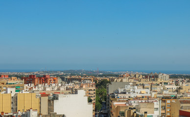 Cityscape of Reus, taken from the Prioral de Sant Pere. Shoot in June 2018