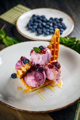 Forest fruit ice cream