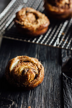 french chocolate bun