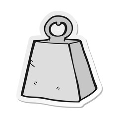 Obraz premium sticker of a cartoon heavy weight