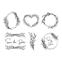 Vintage wedding invitation templates