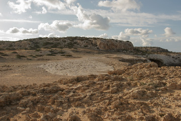 Desert hillside of Cyprus island