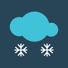 Silhouette icon snow