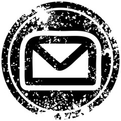 envelope letter distressed icon