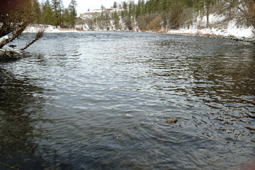 river in winter