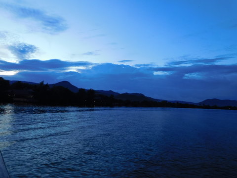 lake and mountains