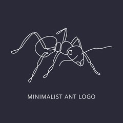 ant logo minimalist modern