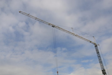 crane against blue sky