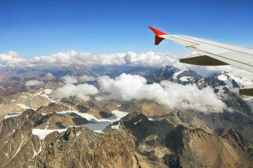 flying over the mountains