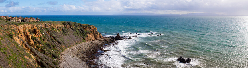Colorful Pelican Cove Panorama