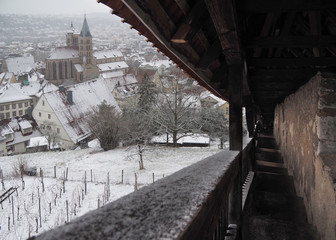 Fototapeta na wymiar Esslingen, Blick von der Burgstaffel