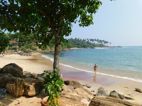 young woman on the beach