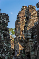 Face towers of Bayon temple in Angkor Thom