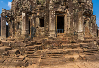 Sanctuary of Bayon temple in Angkor Thom. Cambodia