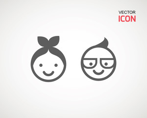 male and female, young or old. Retired elderly senior age couple in creative flat vector character design.