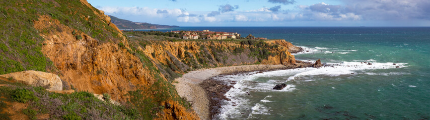 Fototapeta premium Colorful Pelican Cove Panorama