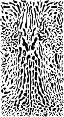 Animal print background. Feline fur illustration. © abeadev