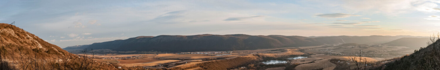 Beautiful panorama in East Slovakia