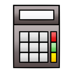 gradient shaded cartoon school calculator