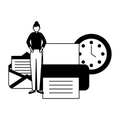 businesspeople work office