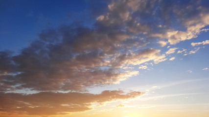 Naklejka na ściany i meble dramatic sunset with clouds
