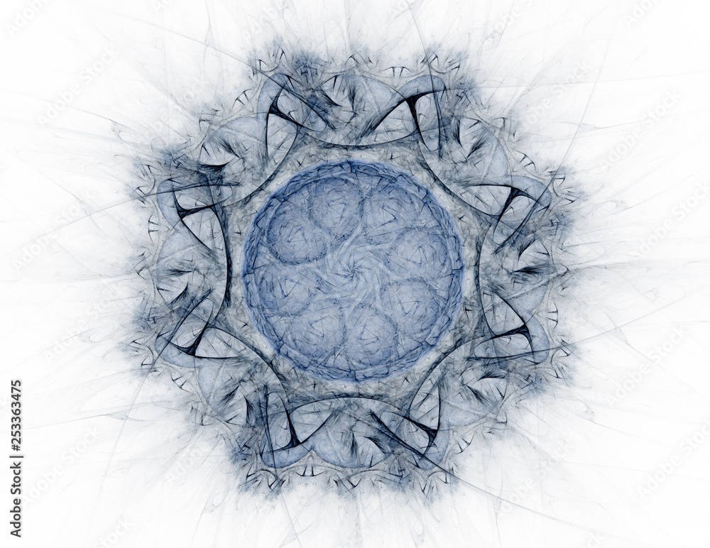 Poster abstract fractal color background with crossing circles and oval. motion illustration.