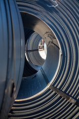 Fototapeta premium rolls of industrial sheet metal