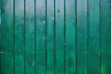 Pared de madera verde