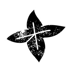 distressed symbol autumn leaf