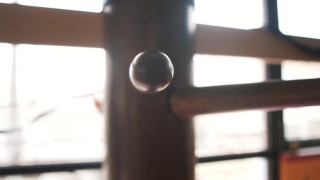 wooden flat board close-up