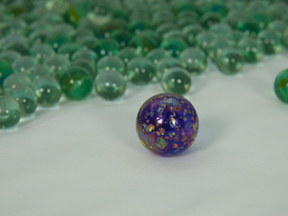 speckled blue marble