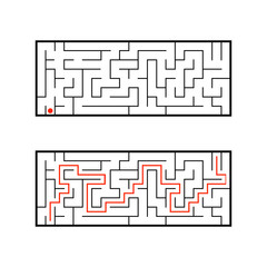 Abstact labyrinth. Game for kids. Puzzle for children. Maze conundrum. Vector illustration.