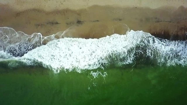 slow motion waves at Prora beach, Germany