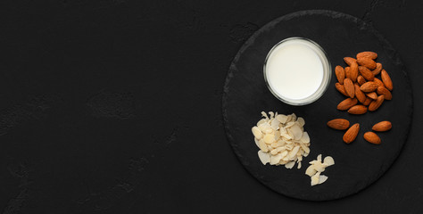 Almond milk recipe mockup