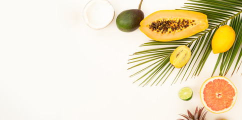 Summer diet, fresh fruits