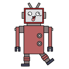 cute cartoon robot