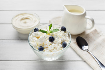 Healthy low-cal breakfast concept