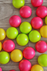 colorful balls on a white background