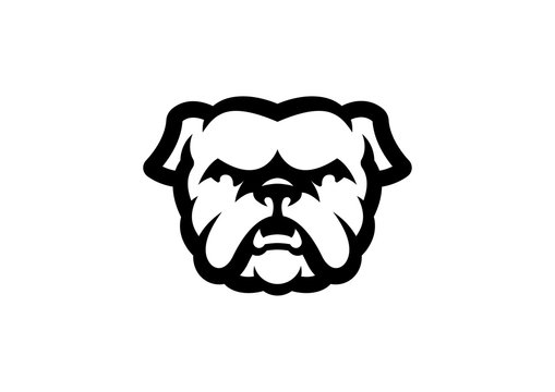"Bulldogs" mascot logo design.
