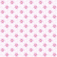 pattern con fiorellini lilla su sfondo bianco