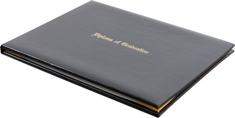 Single Closed Book Style Graduation Diploma