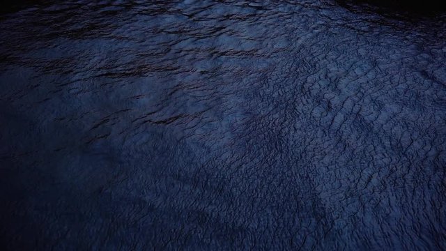 Slowmo shot of a lake pattern being created by wind. Hypnosis concept.